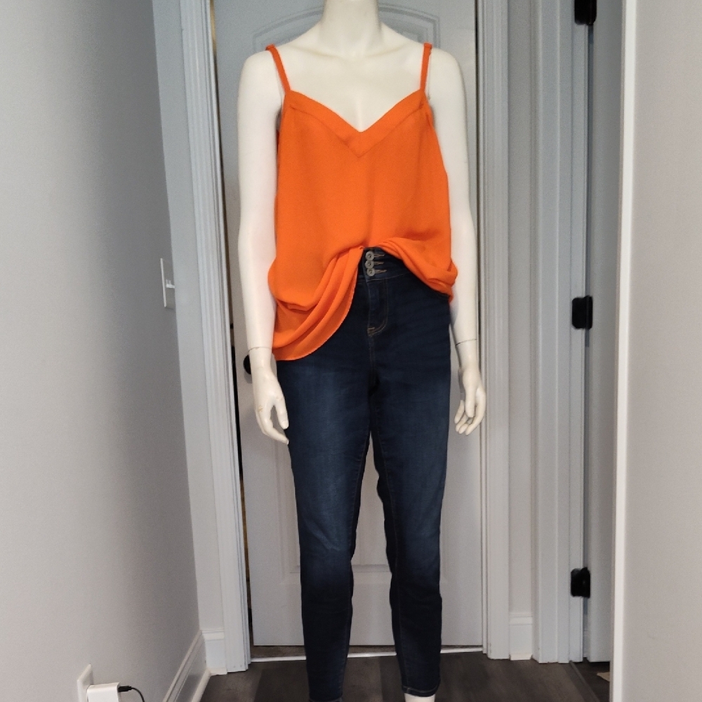 Torrid Top and Dark Jeans